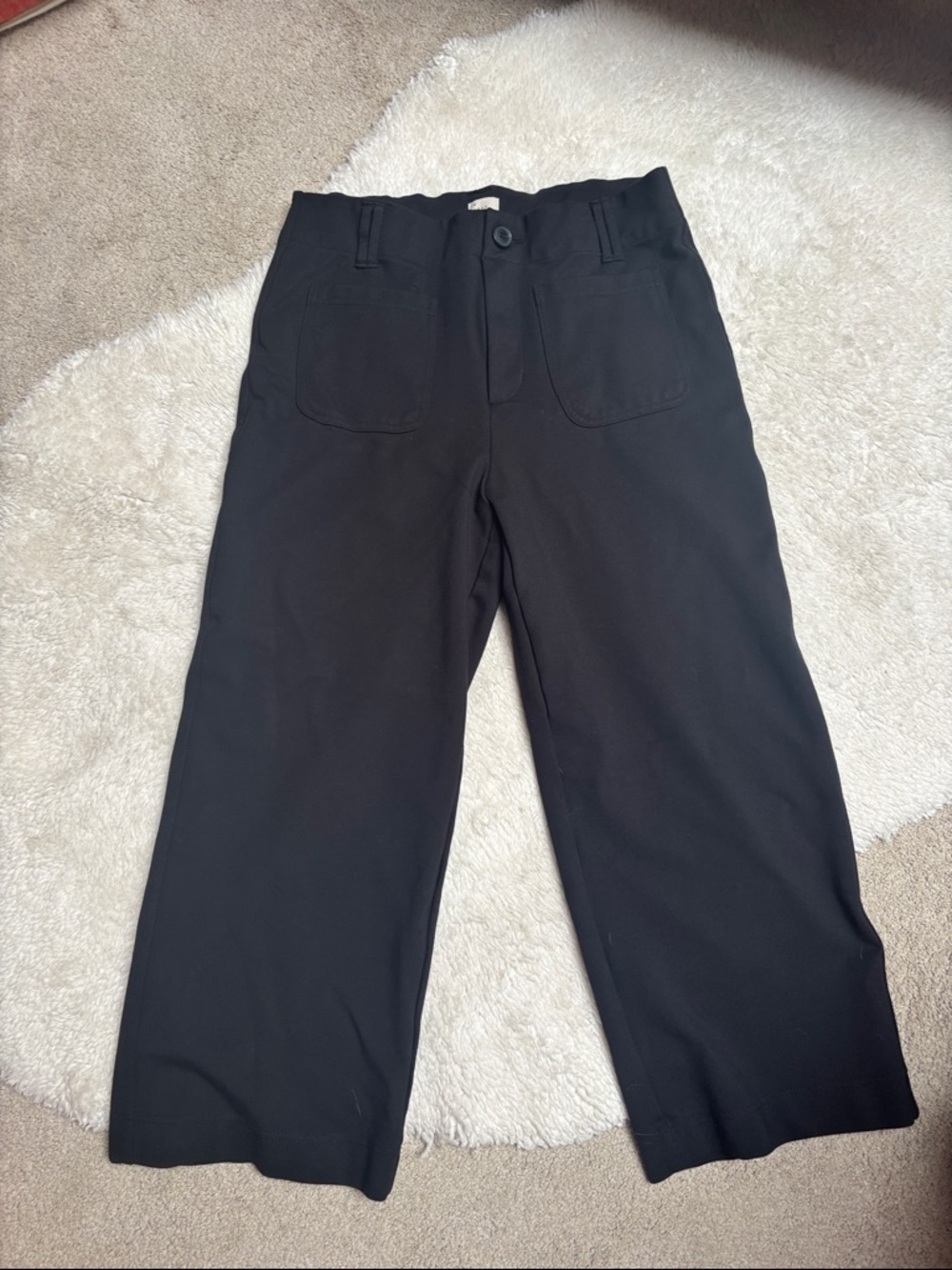 Black Wide-Leg Pants